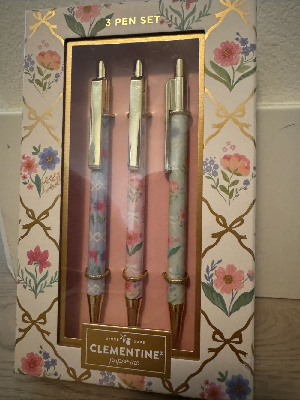 Clementine Floral 3-Pen Set - Pick ONE